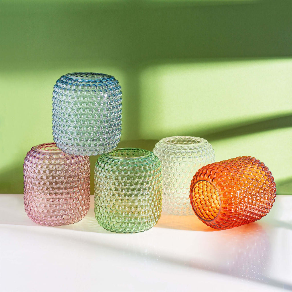 Clear Glass Bobble Vase