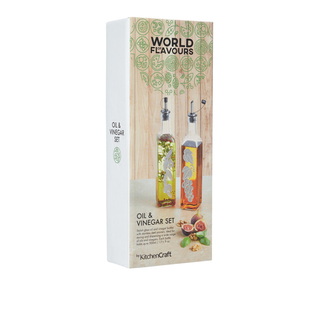 World of Flavours Oil & Vinegar Bottles - Set of 2