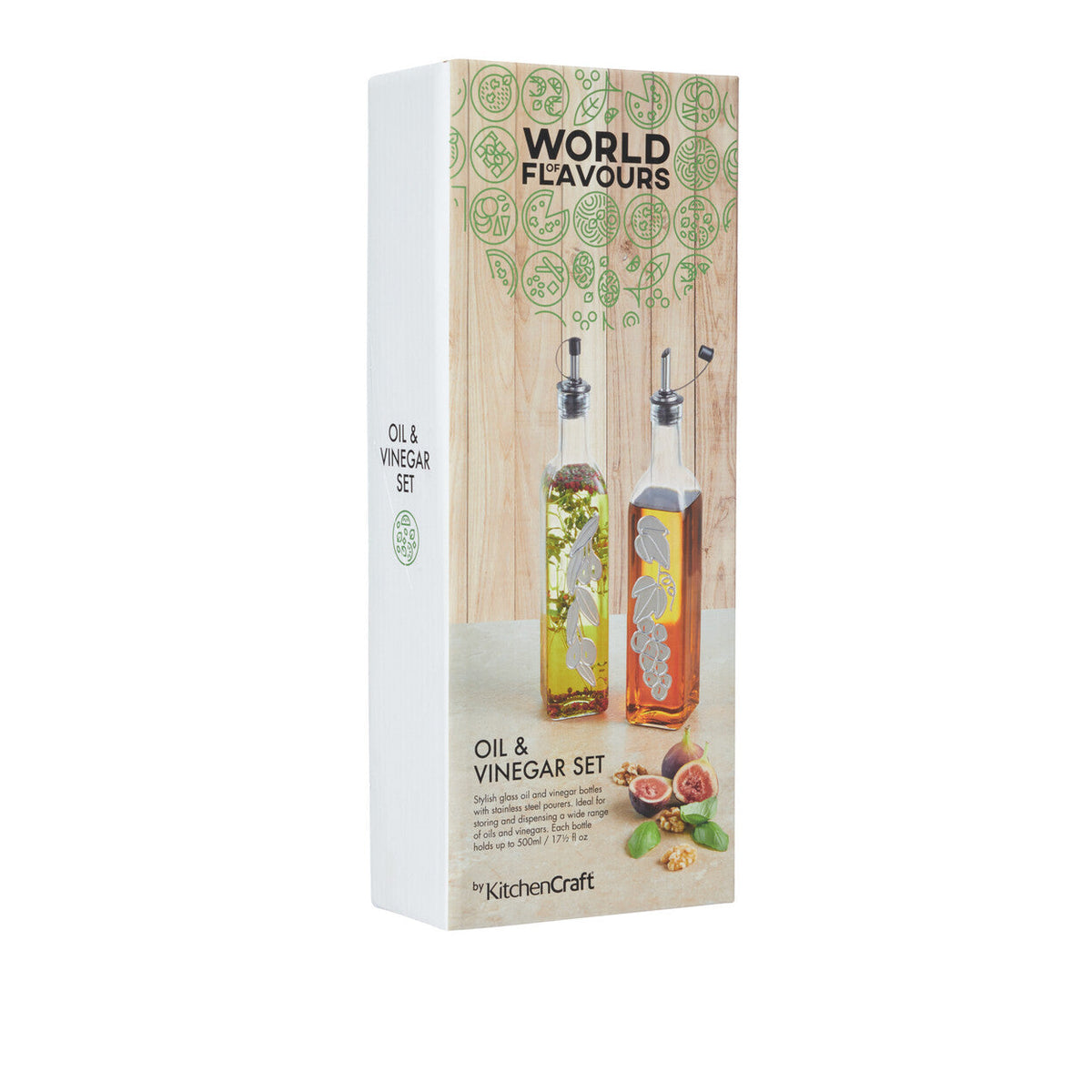 World of Flavours Oil & Vinegar Bottles - Set of 2