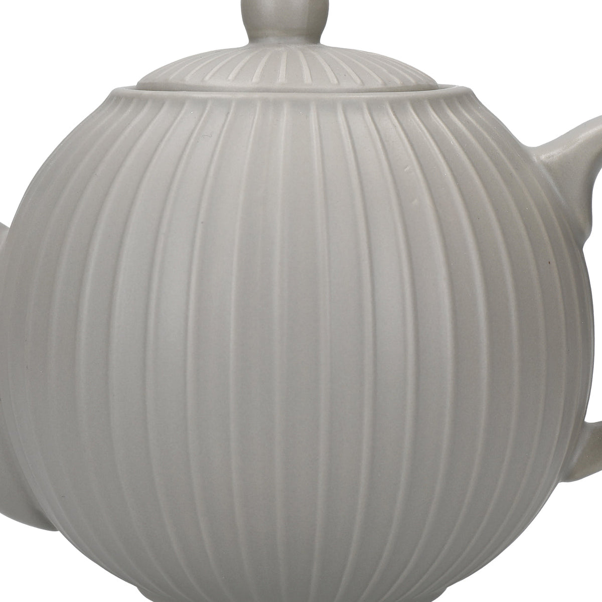 Globe Textured Teapot With Strainer 4 Cup Grey