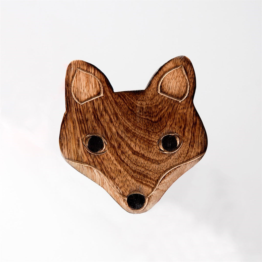 Wooden Fox Coasters - Set of 6