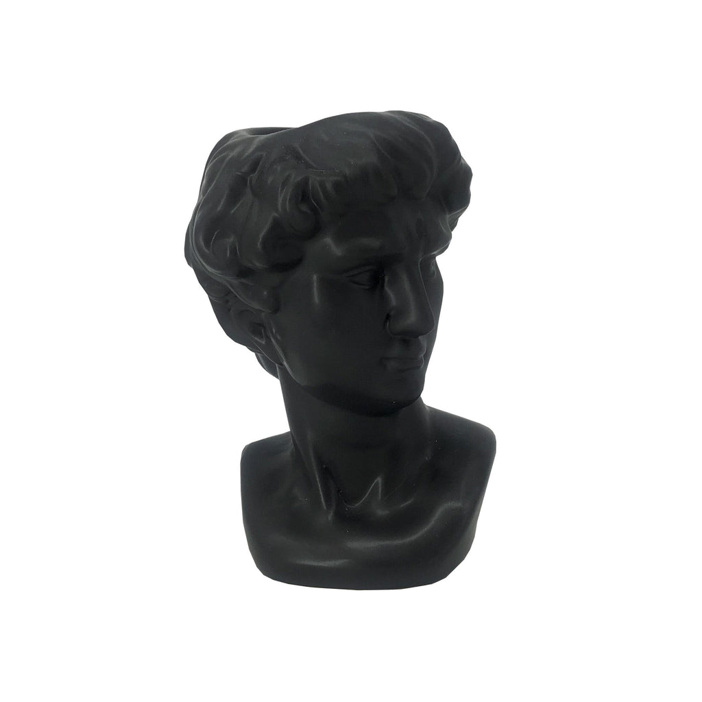 Greek Head Vase - Small, Black