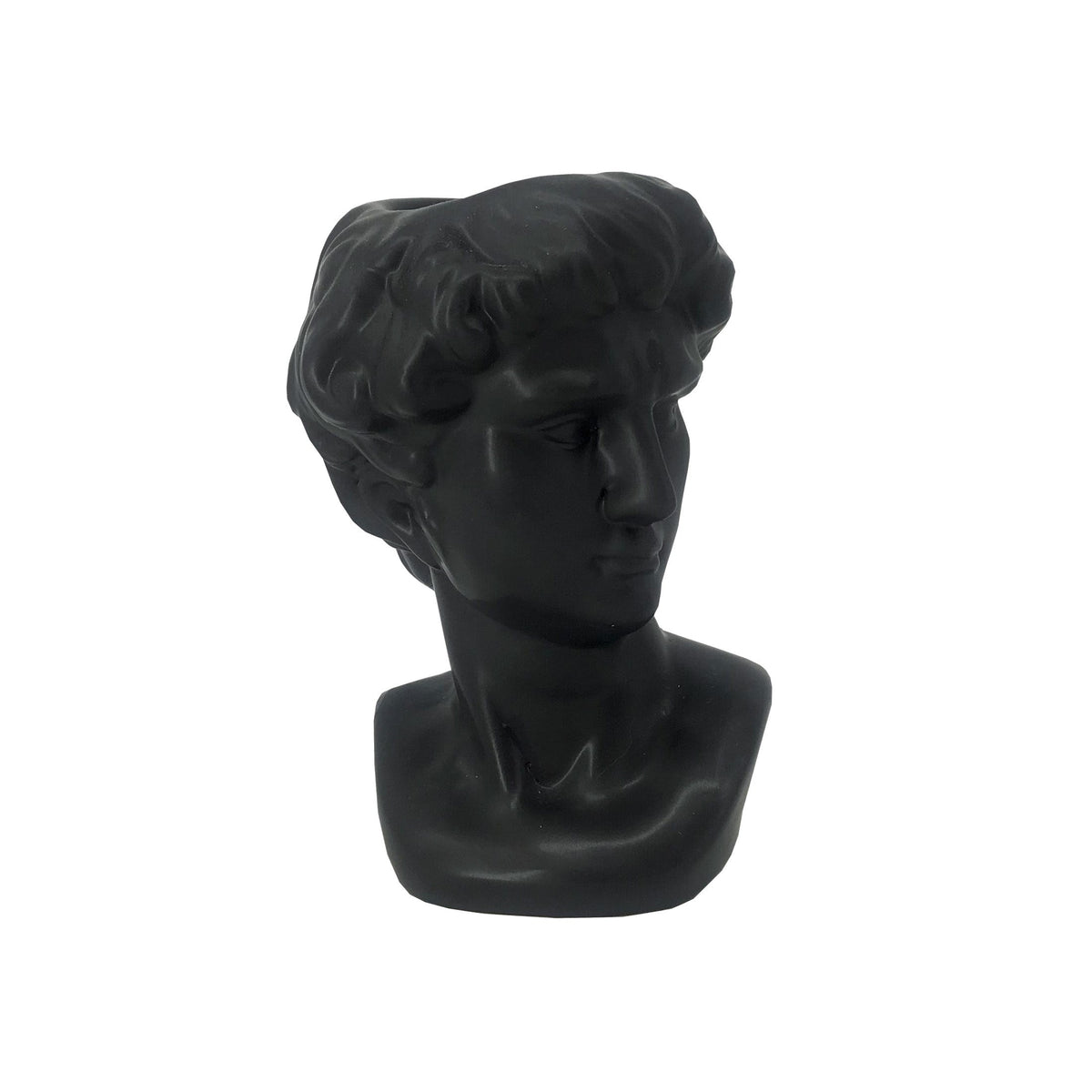 Greek Head Vase - Small, Black