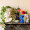 Greek Head Vase - Small, Black