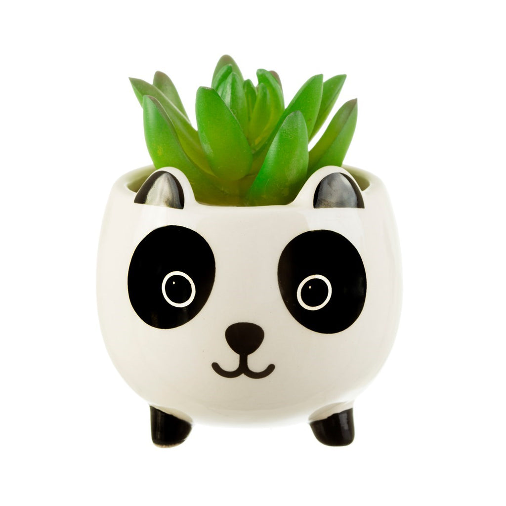 Mini Panda Planter Three Legged Kawaii Design