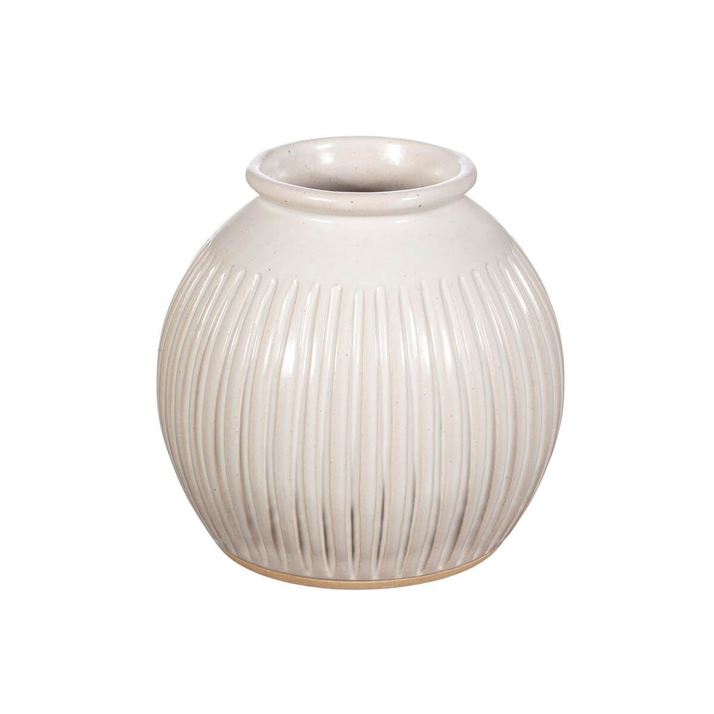 Grooved Vase Japandi Style