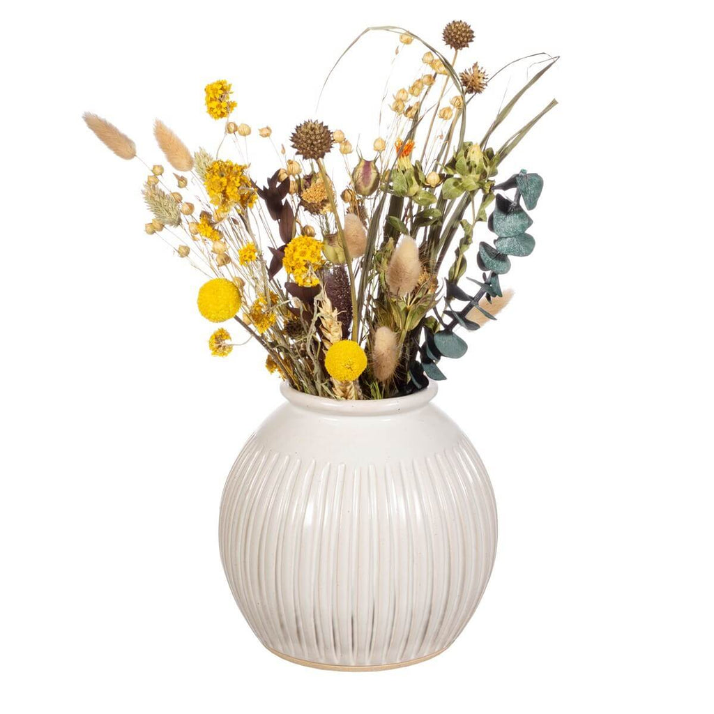 Grooved Vase Japandi Style