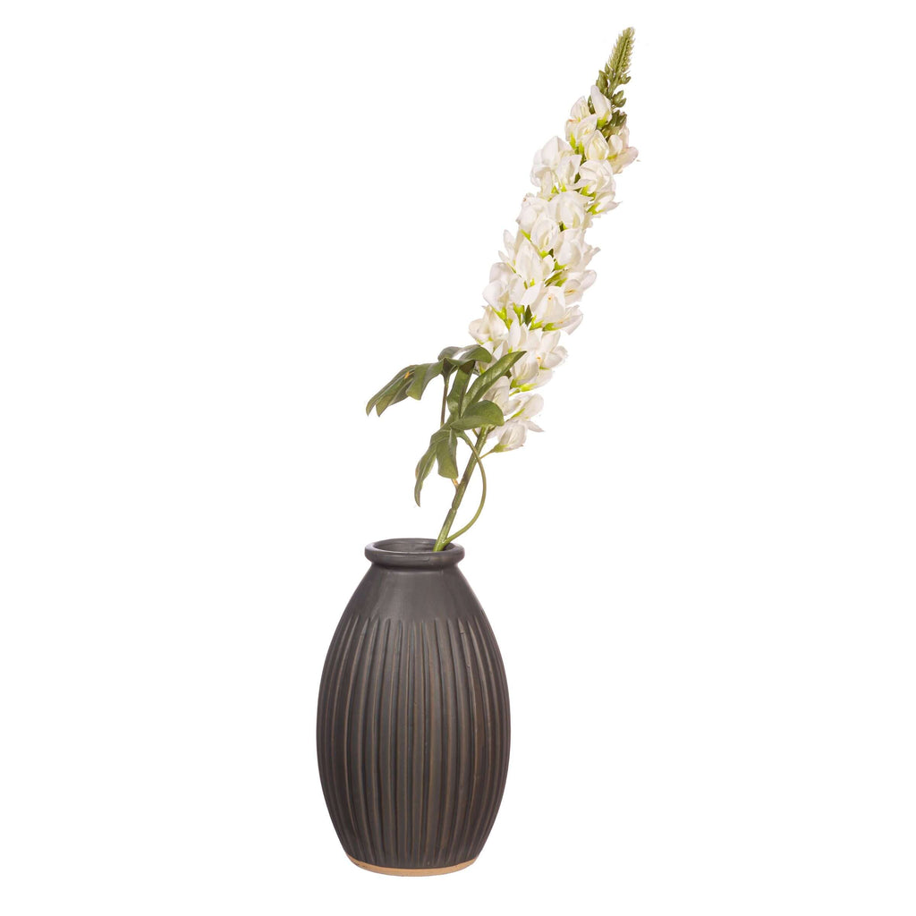 Japandi Grooved Vase