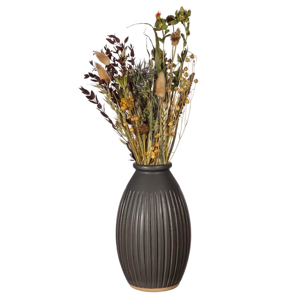 Japandi Grooved Vase