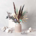Grooved Vase - Speckled Grey
