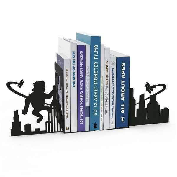 Ape Attack Metal Ape Bookends