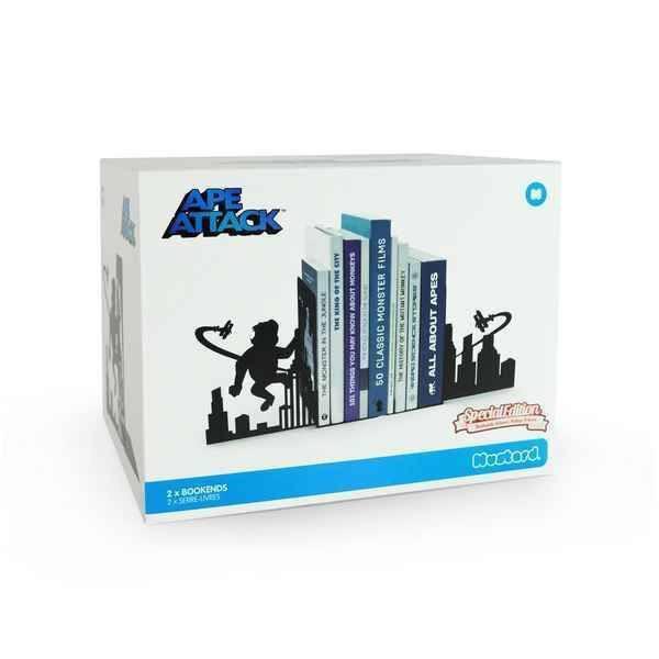 Ape Attack Metal Ape Bookends