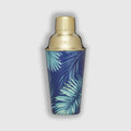 Tropical Palm Leaf Cocktail Shaker - Brass