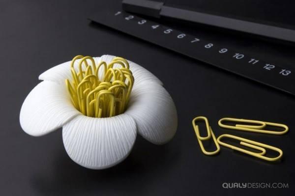 Blossom Magnetic Paper Clip Holder