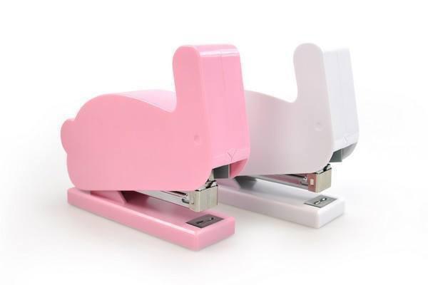 Bunny Staplers - Pink & White Pair