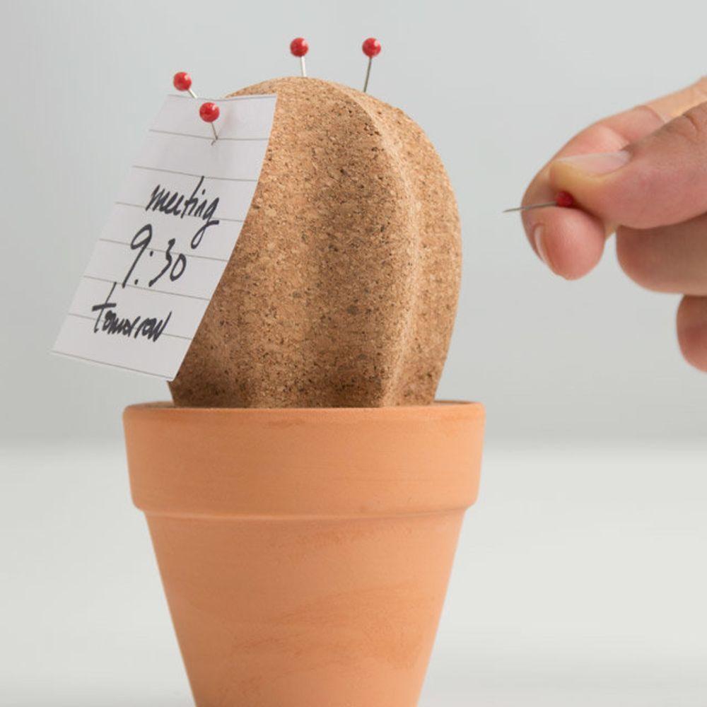 Cork Cactus Desk Organiser