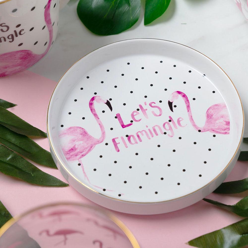 Ava & I Flamingo Round Trinket Dish