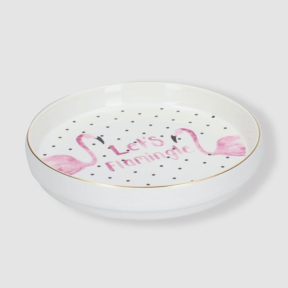 Ava & I Flamingo Round Trinket Dish