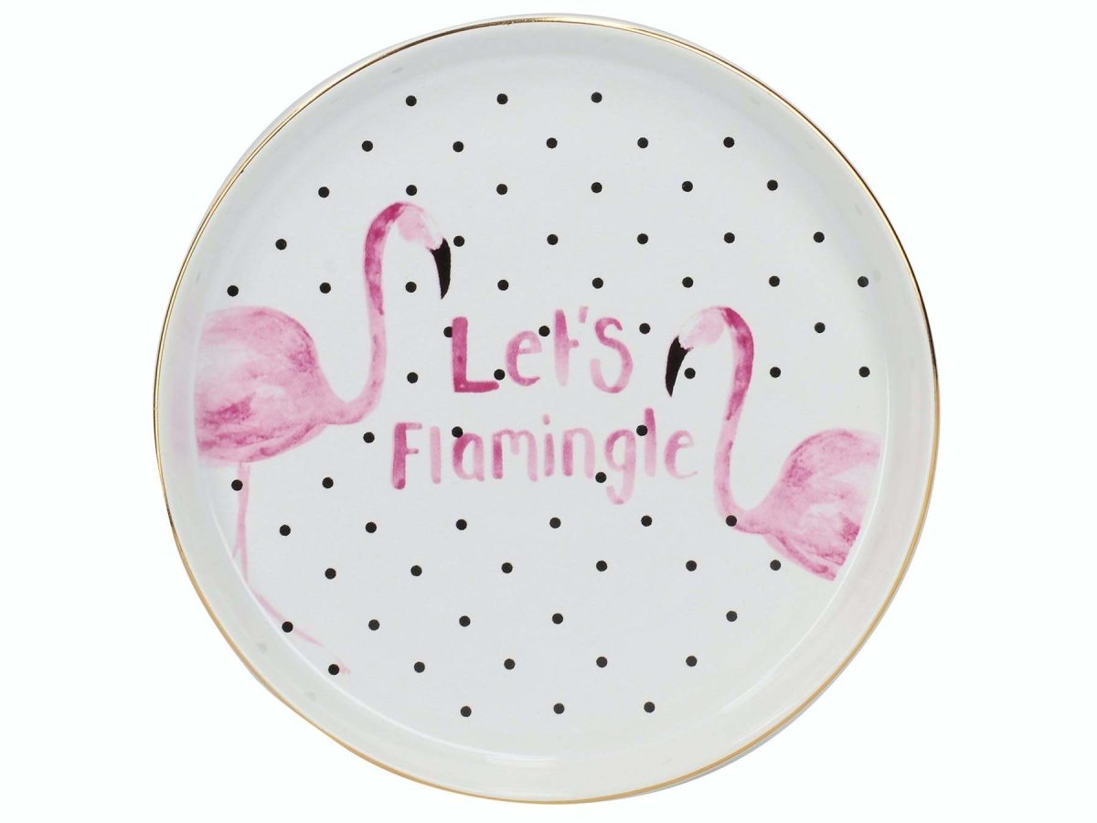 Ava & I Flamingo Round Trinket Dish