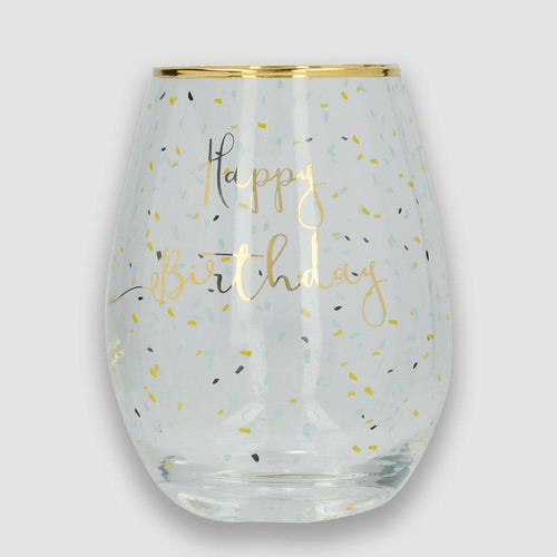 Ava and I Birthday Stemless Wine Glass 590ml