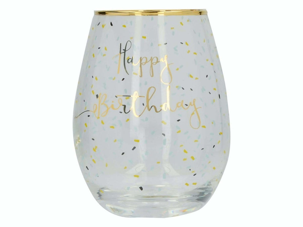 Ava and I Birthday Stemless Wine Glass 590ml