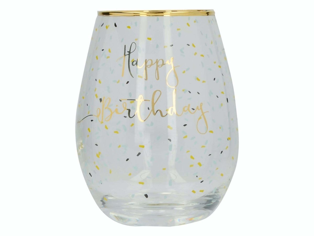 Ava and I Birthday Stemless Wine Glass 590ml