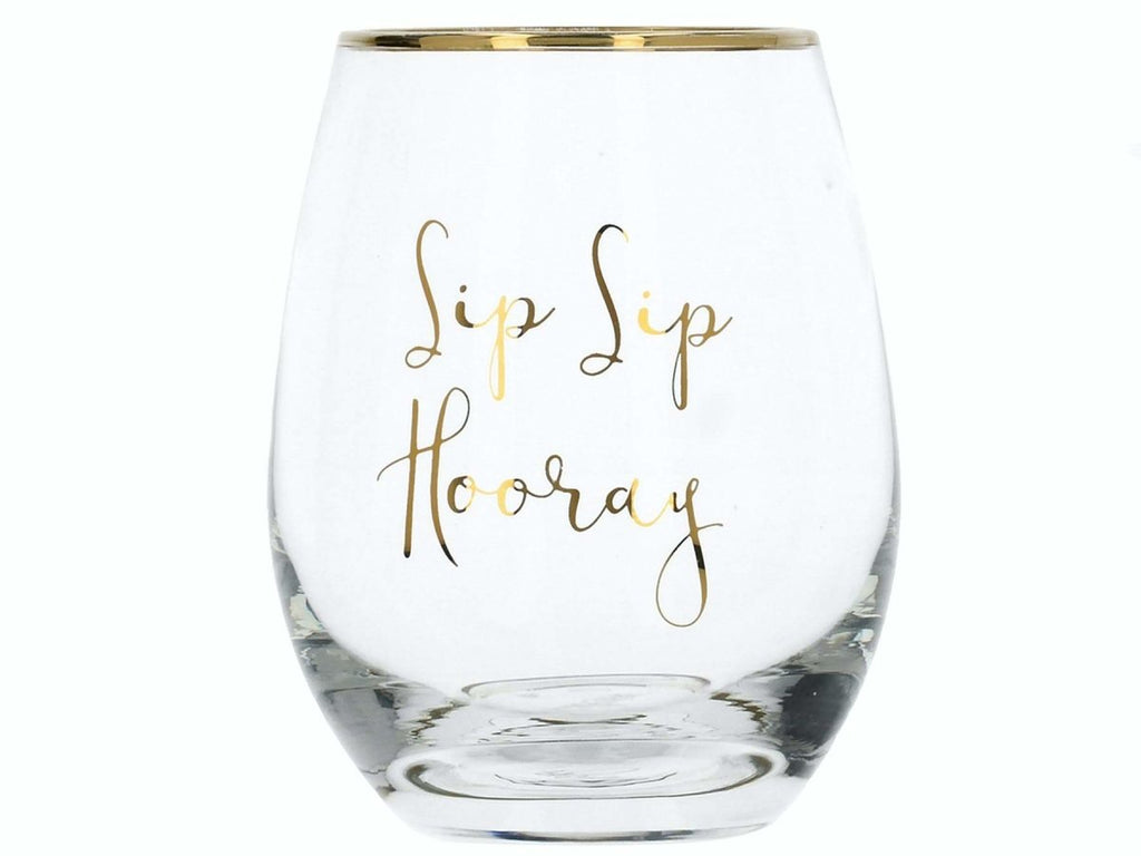 Ava & I Sip Sip Hooray Wine Glass - 590ml