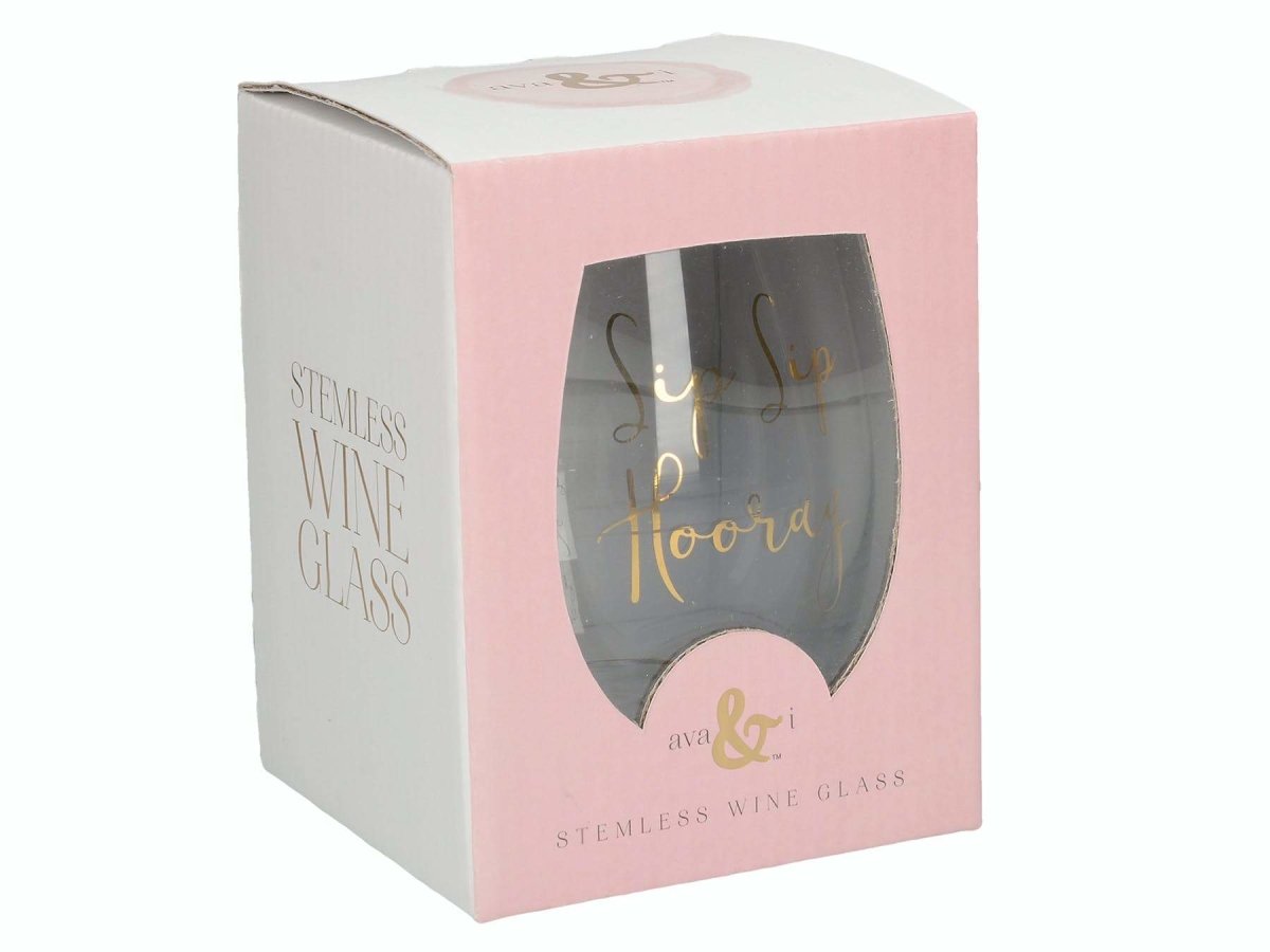 Ava & I Sip Sip Hooray Wine Glass - 590ml