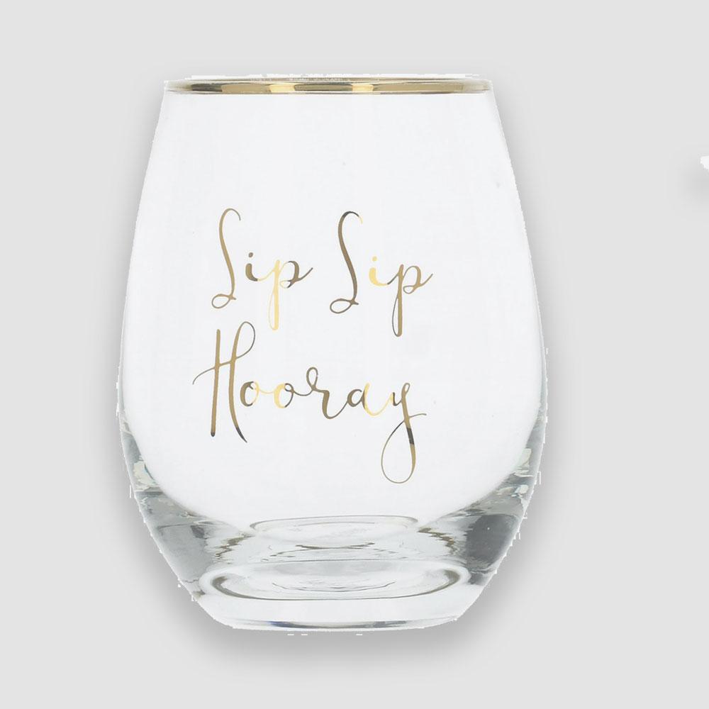 Ava & I Sip Sip Hooray Wine Glass - 590ml