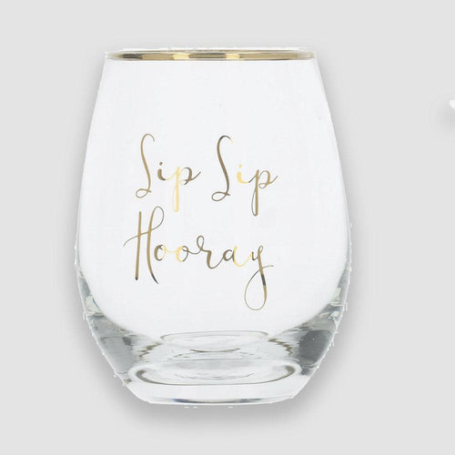 Ava & I Sip Sip Hooray Wine Glass - 590ml