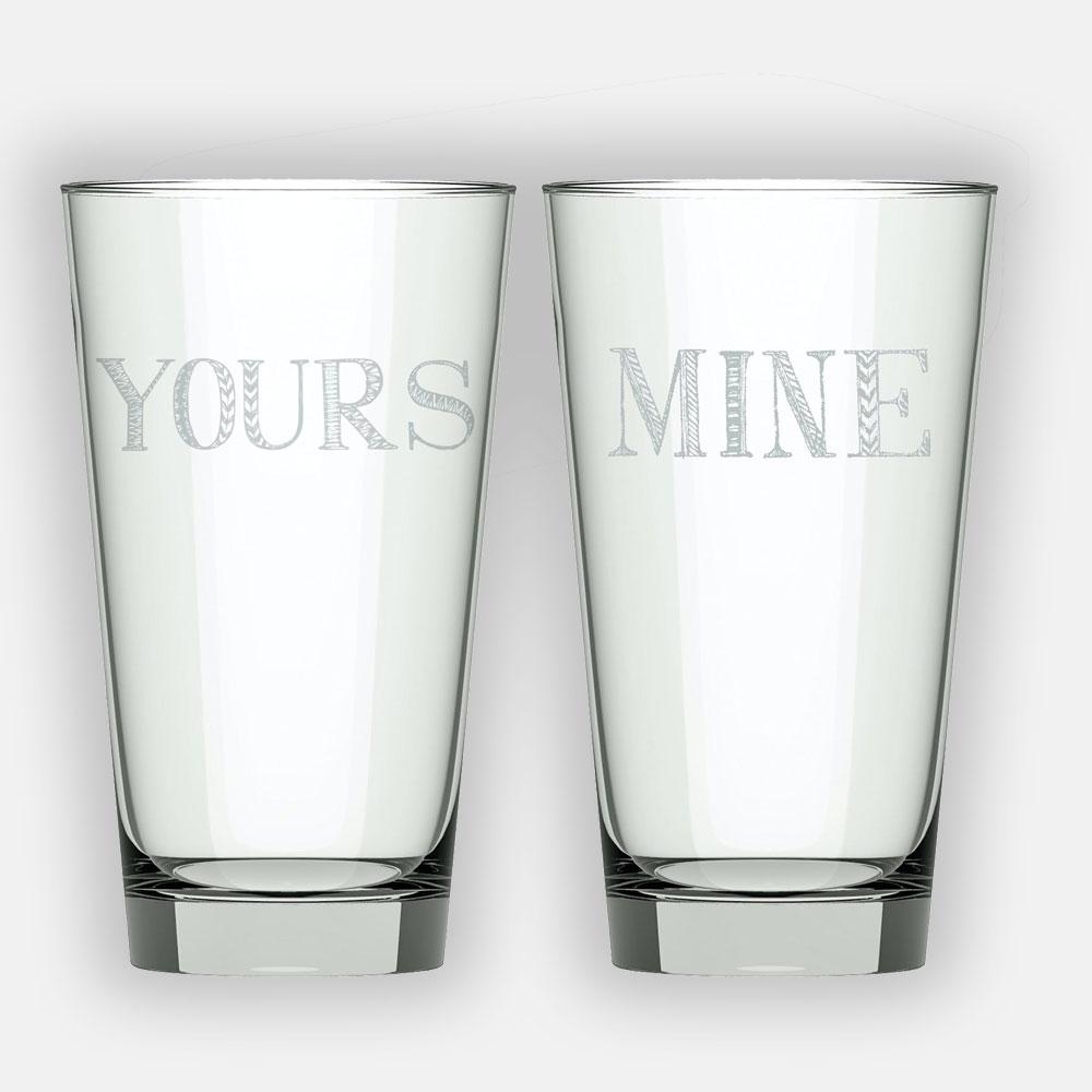 Stir It Up Mine & Yours Highball Glasses - Pair