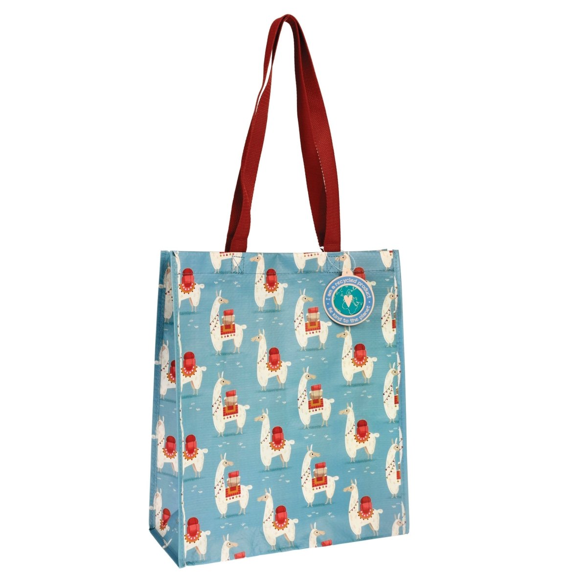 Dolly Llama Recycled Tote Bag