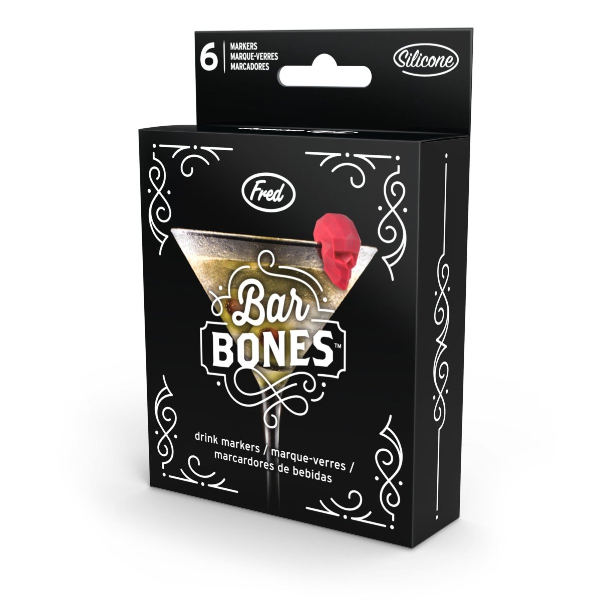Bar Bones Skull Drink Markers