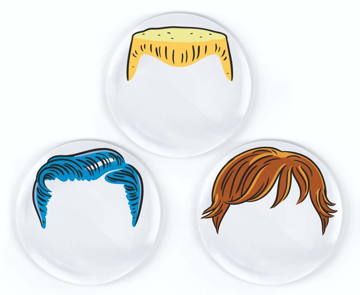 Dinner Do's Boy's Hairstyle Plates - Set of 3