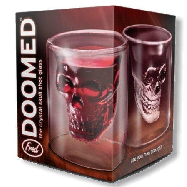 Doomed Skull Shot Glass