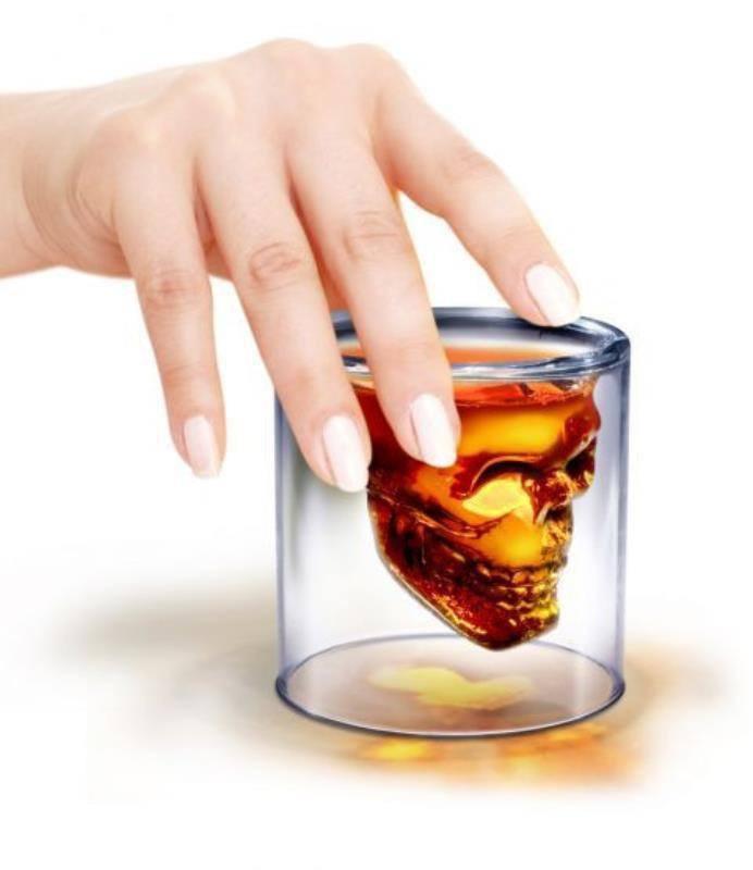 Doomed Skull Shot Glass
