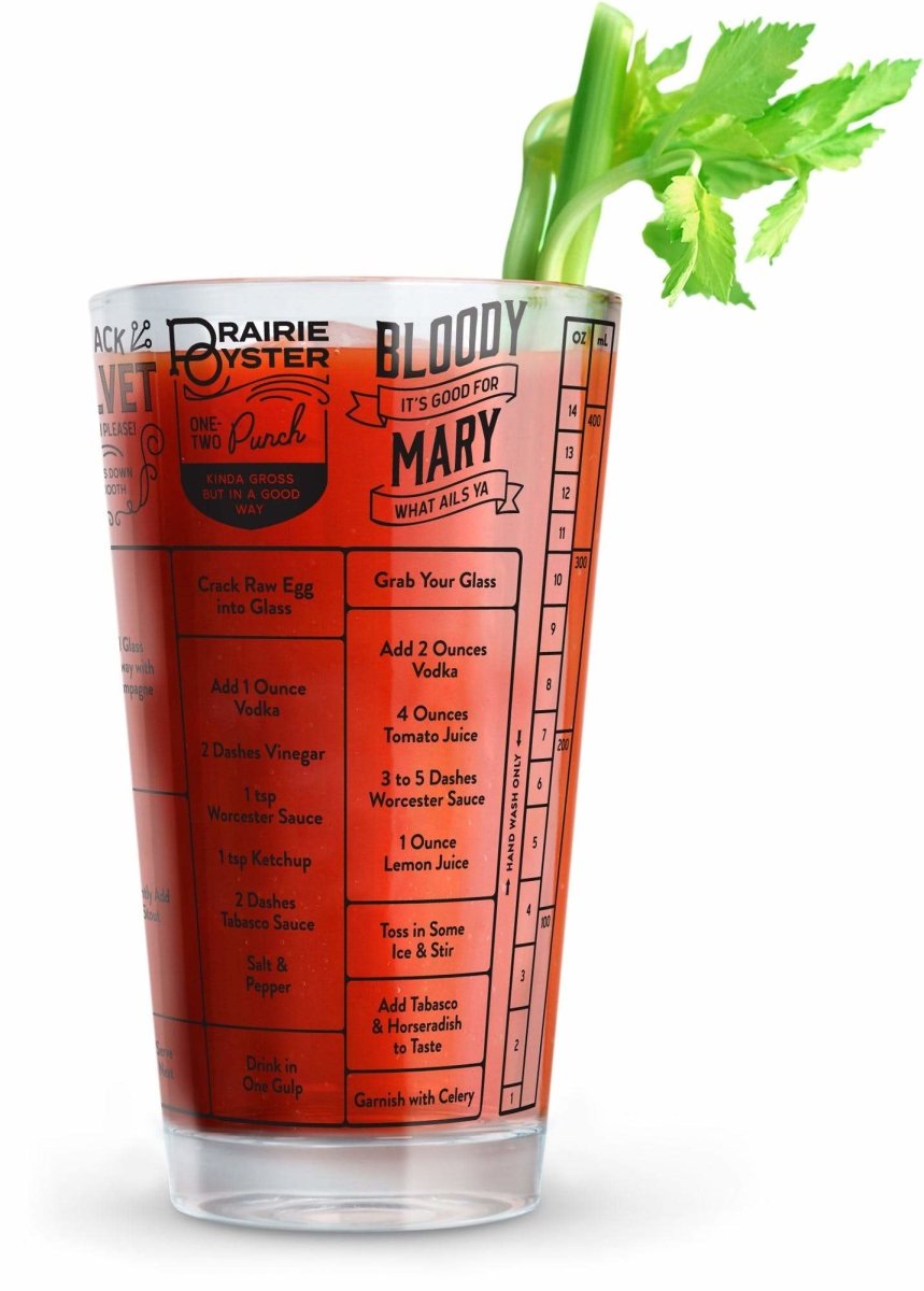 Good Measure Hangover Recipe Glass