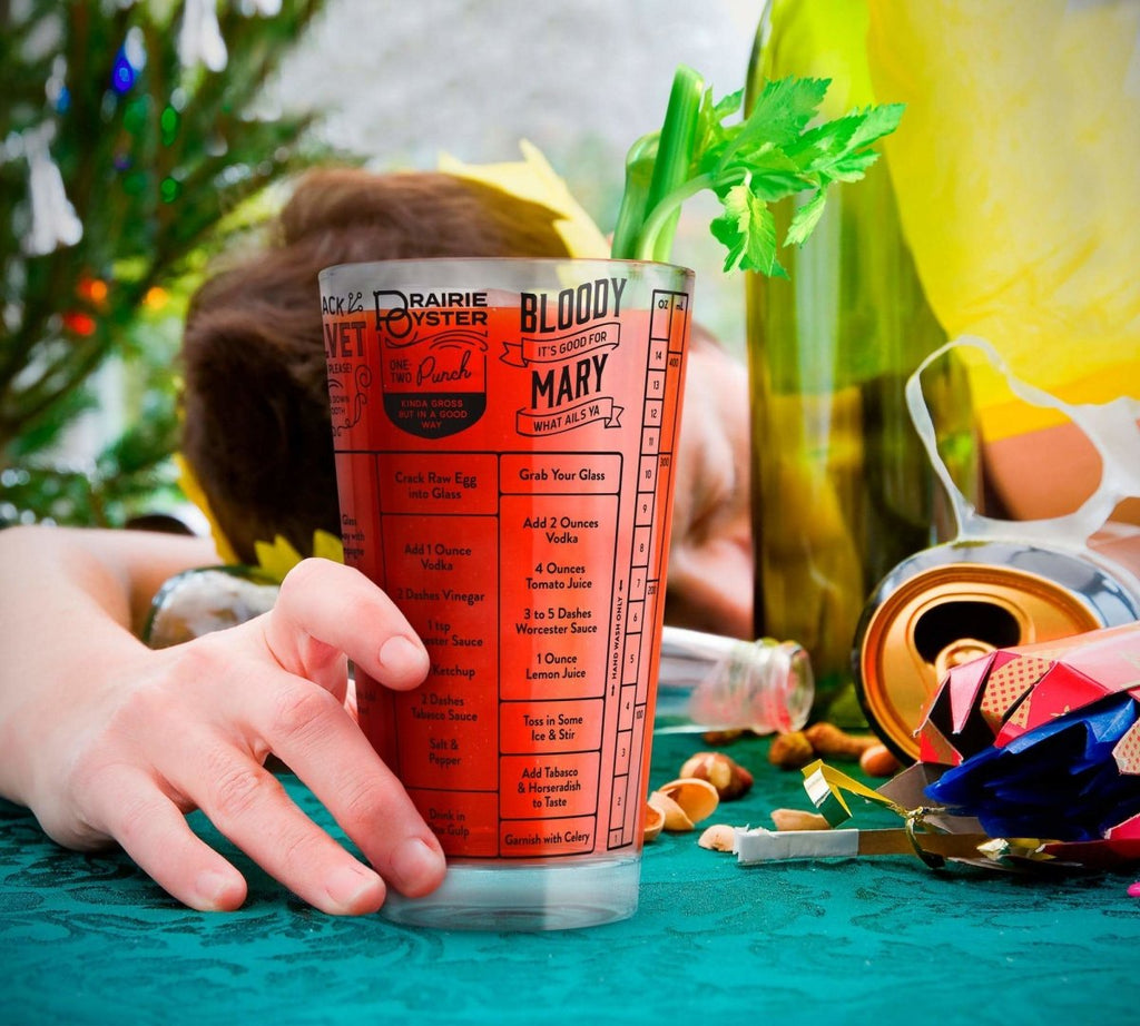 Good Measure Hangover Recipe Glass
