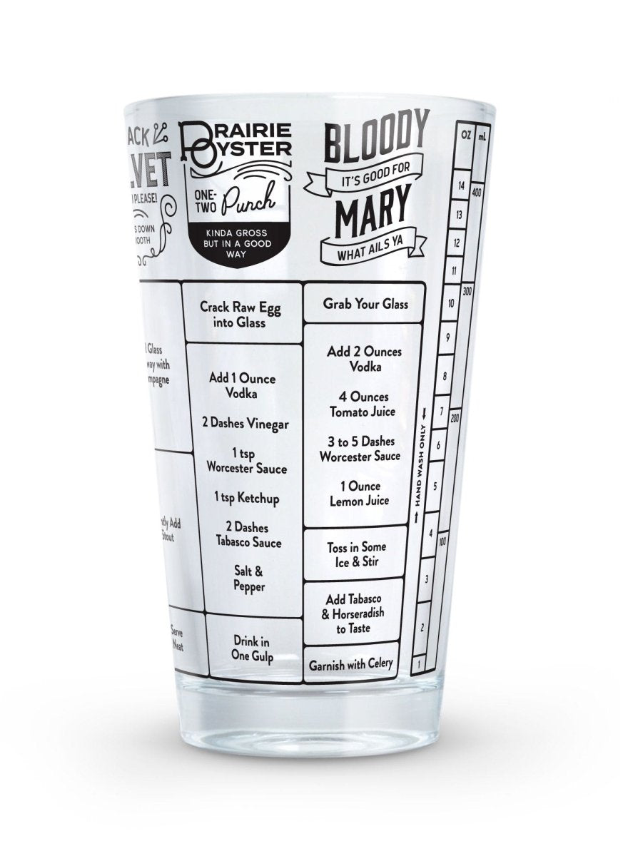 Good Measure Hangover Recipe Glass