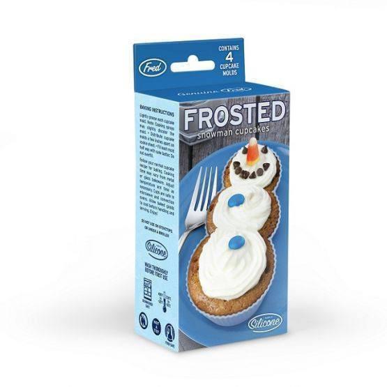 Frosted Snowman Cupcake Mould X 4