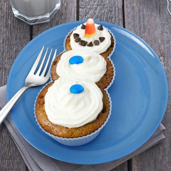 Frosted Snowman Cupcake Mould X 4