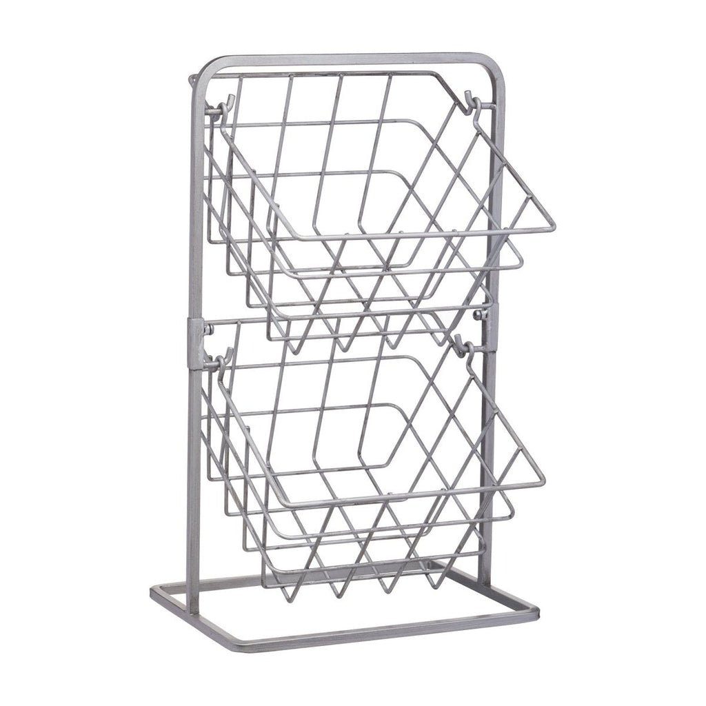 Industrial Kitchen Two-Tier Storage Baskets