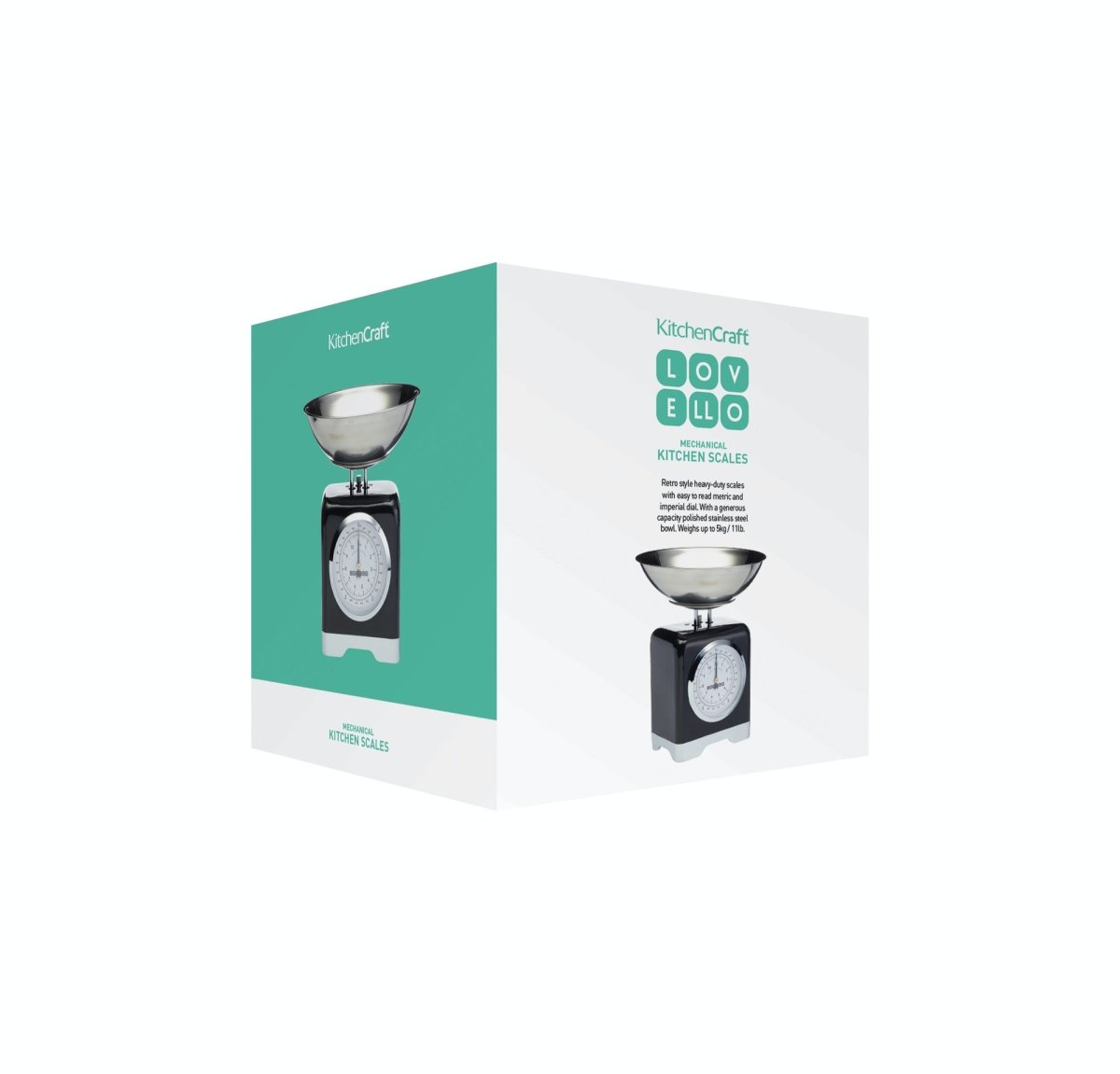 Lovello Kitchen Scales - Midnight Black