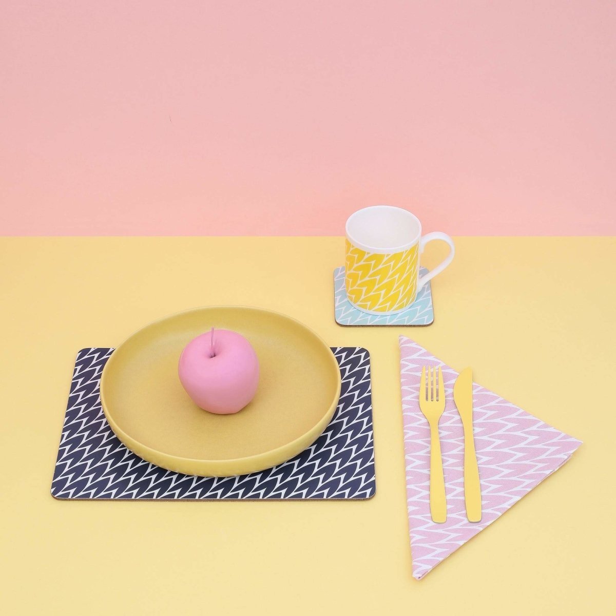 Leaf Placemats Mixed Colours Set Of 4
