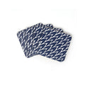 Leaf Drink Coasters Dark Blue Set Of 4