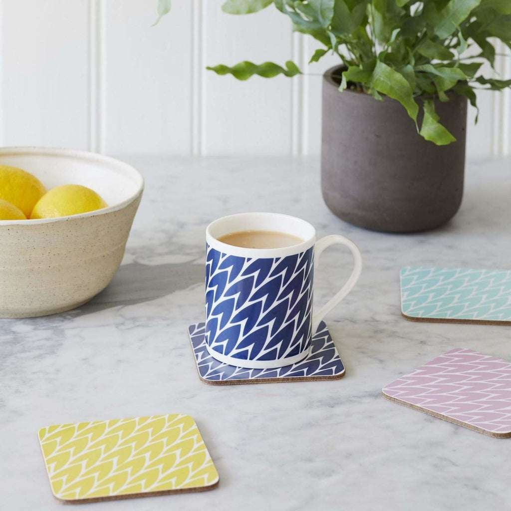 Leaf Drink Coasters Mint- Set Of 4