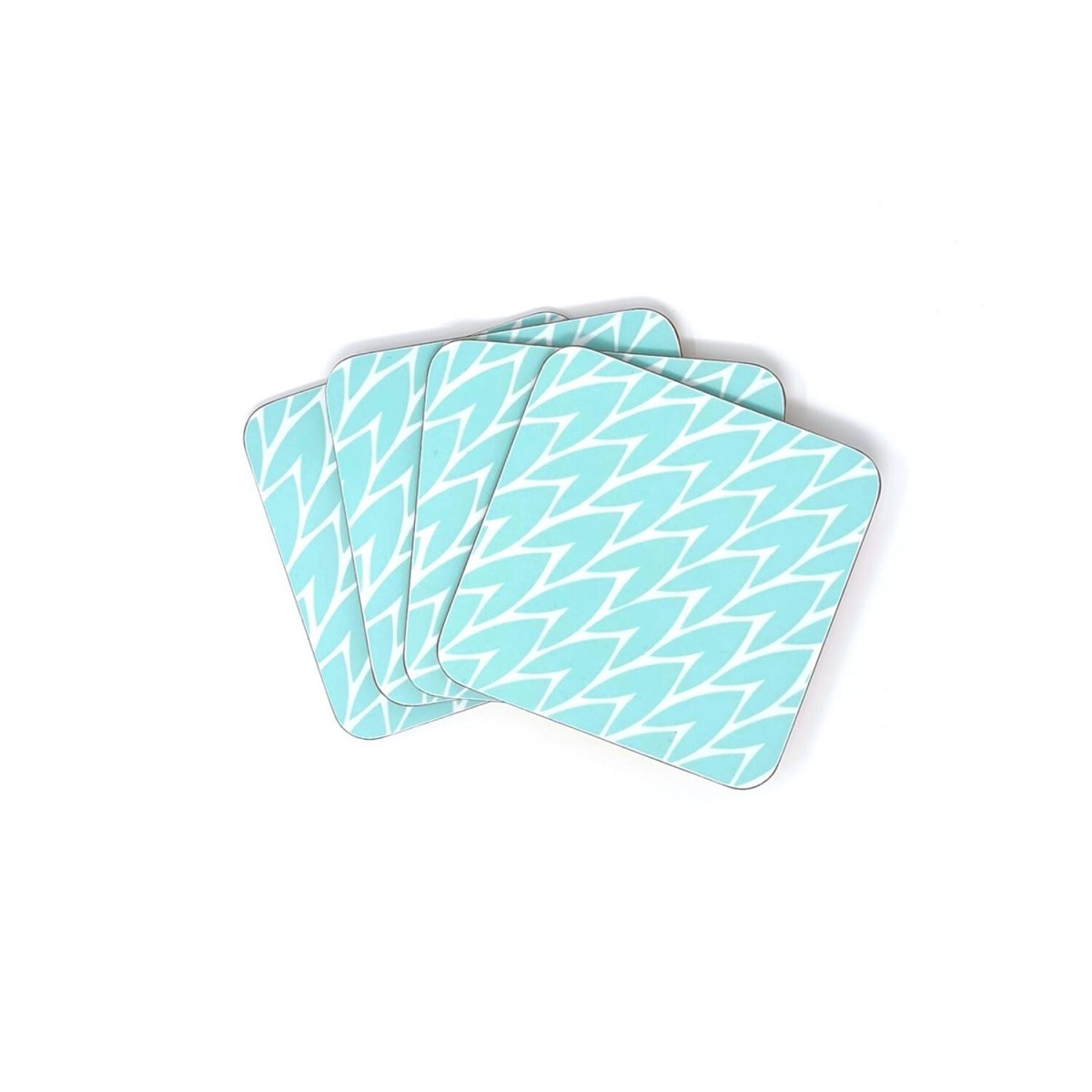 Leaf Drink Coasters Mint- Set Of 4