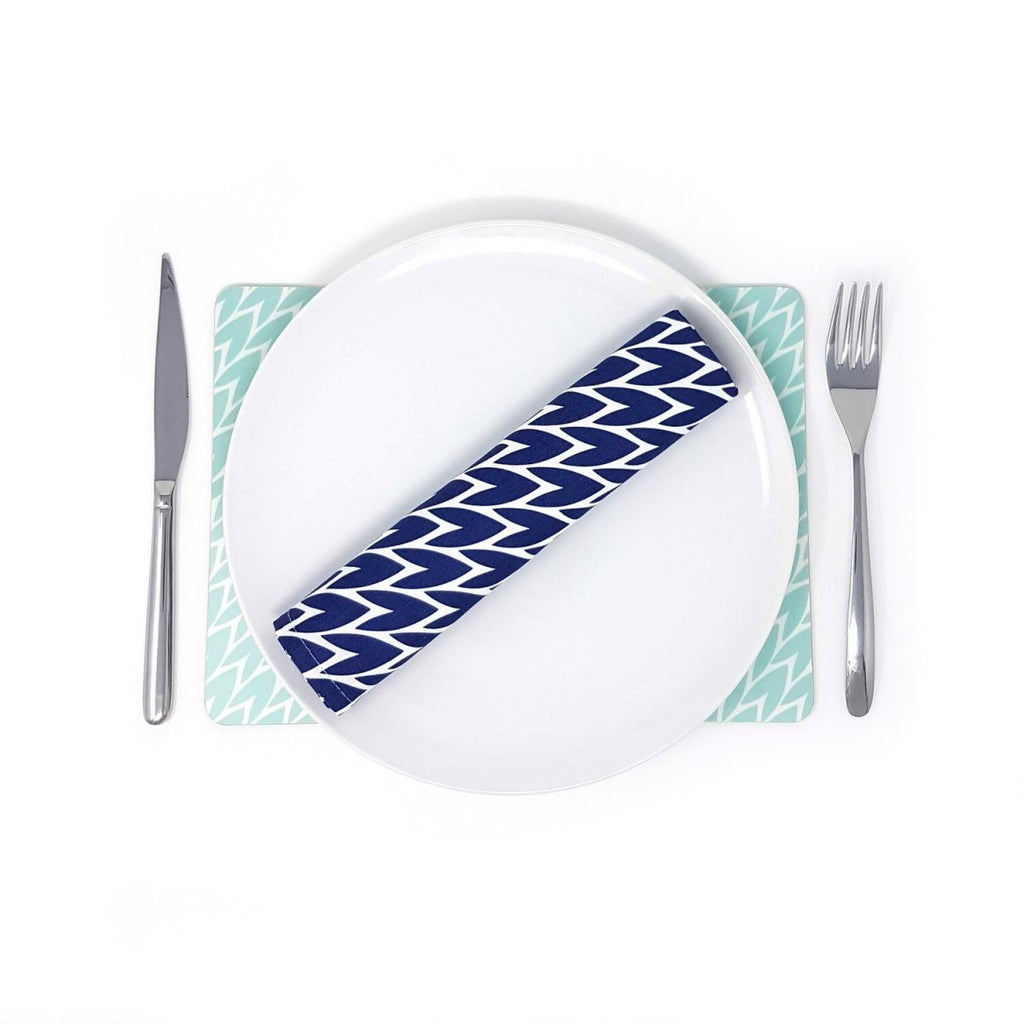 Leaf Placemats Mint - Set Of 4