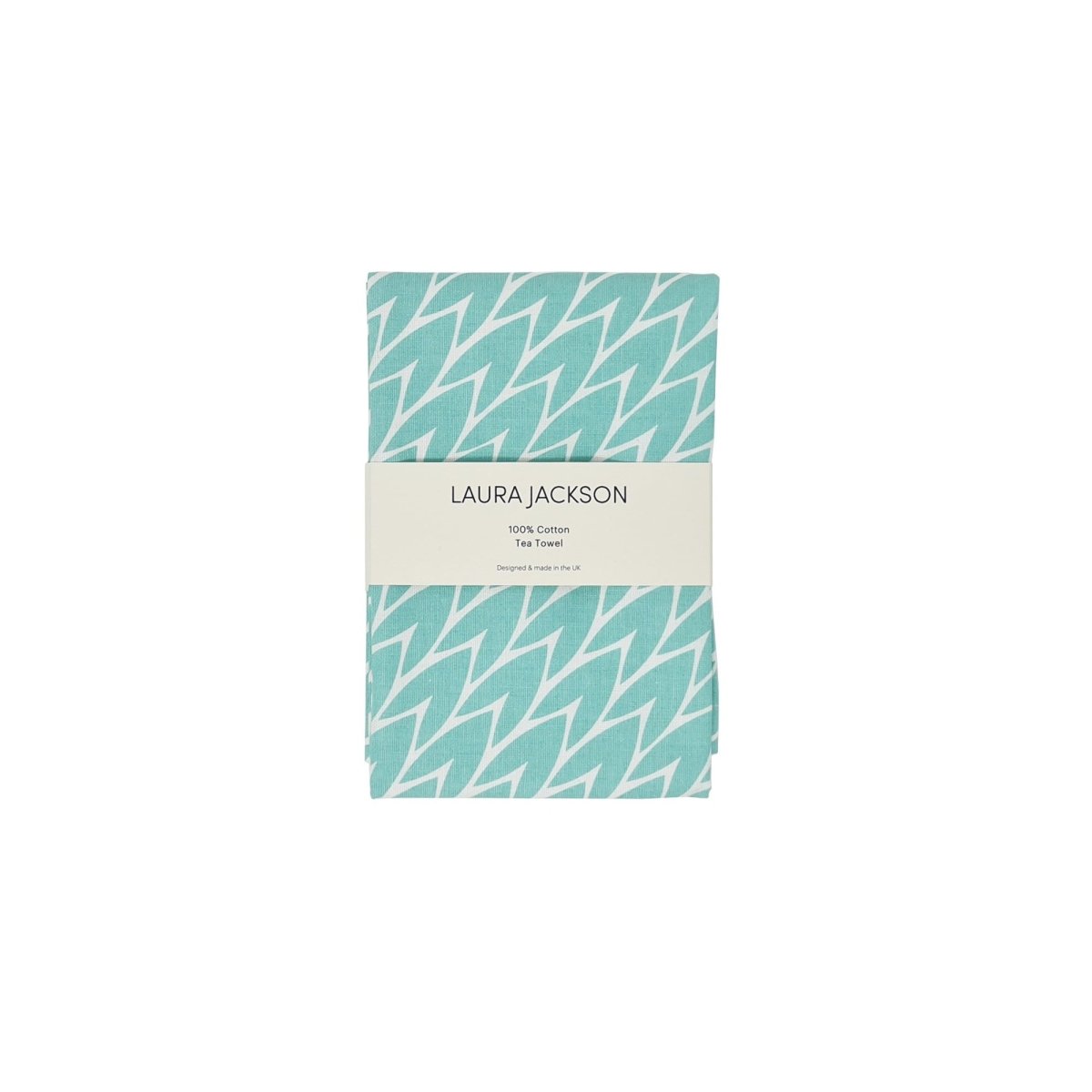 Leaf Cotton Tea Towel - Mint Green