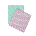Leaf Tea Towel / Pink & Mint 2 Pack